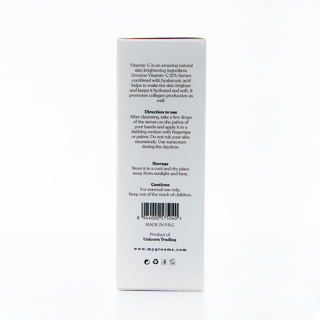 Groome Vitamin C 12% Glowing Serum 30ml