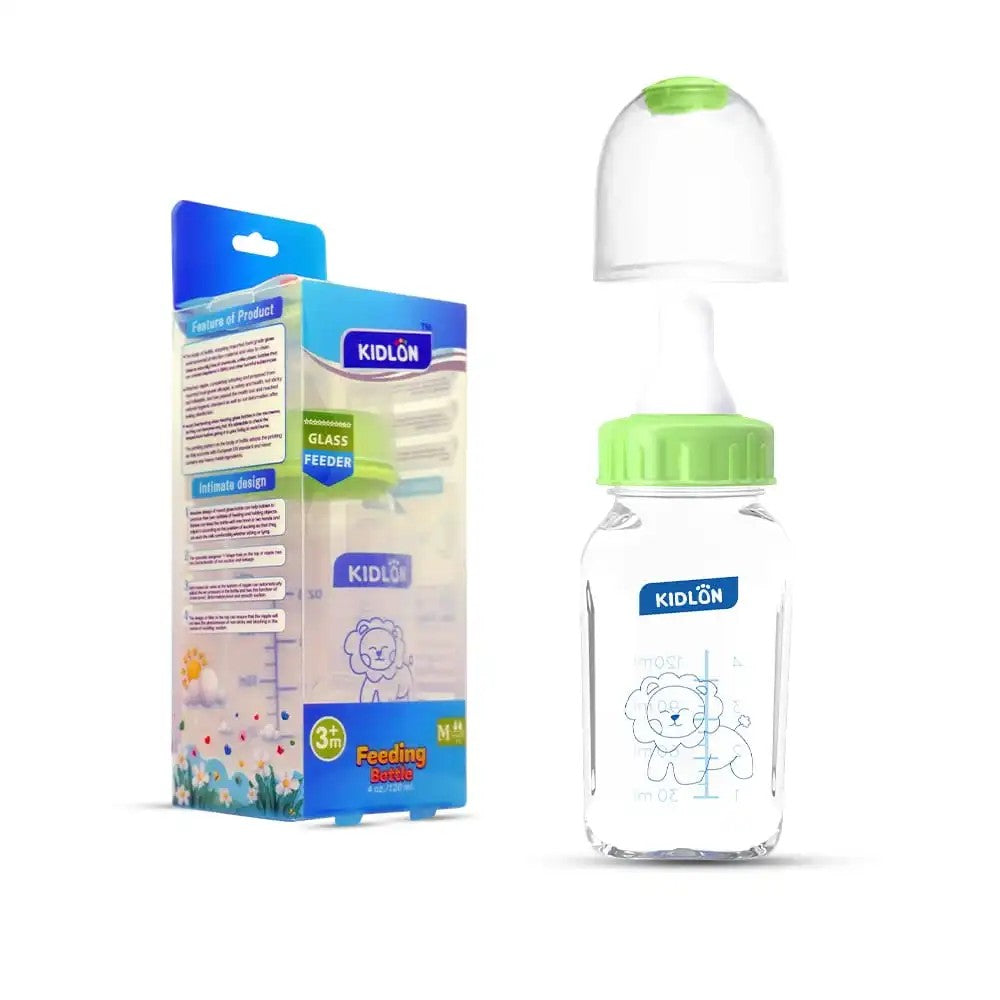 Kidlon Glass Feeding Bottle 120ml