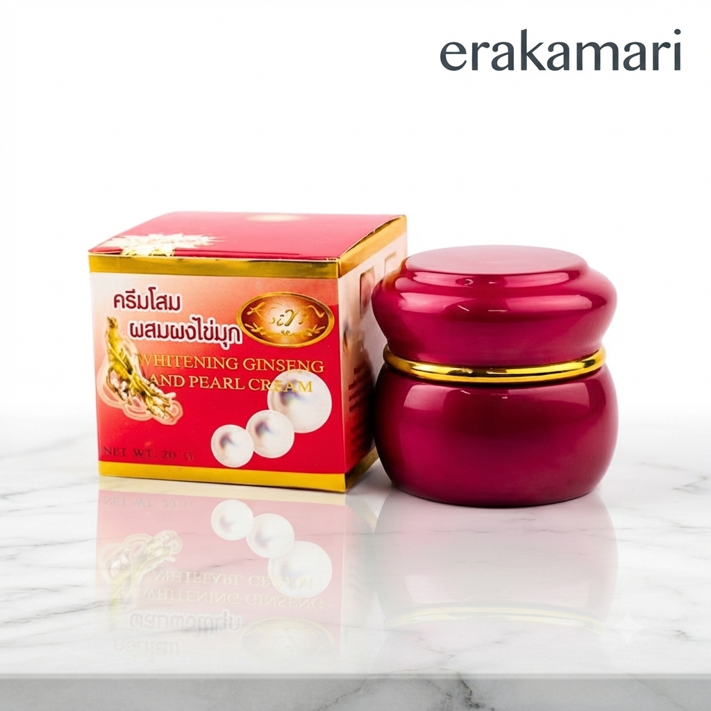 Kim Whitening Ginseng and Pearl Cream,20g