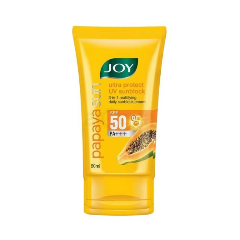 Joy Papaya Sun Ultra Protect 3-in-1 Mattifying Daily Sunblock Cream.(60)ml