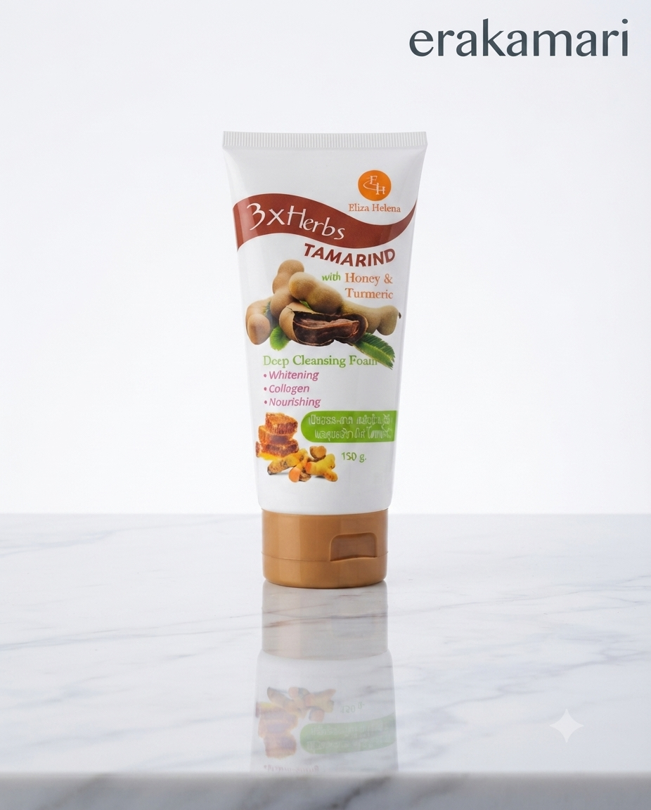 Eliza Helena 3X Herbs Tamarind Honey Turmeric Facial Foam 150g