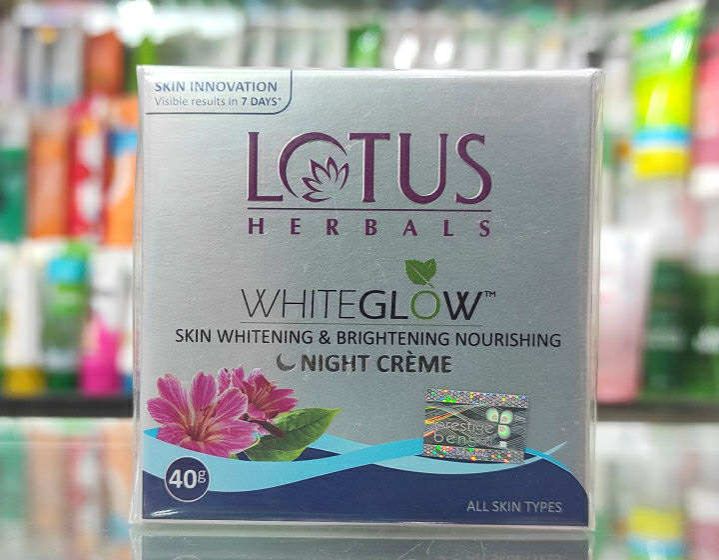 Lotus Herbals White Glow Skin Brightening & Nourishing Night Cream-60g