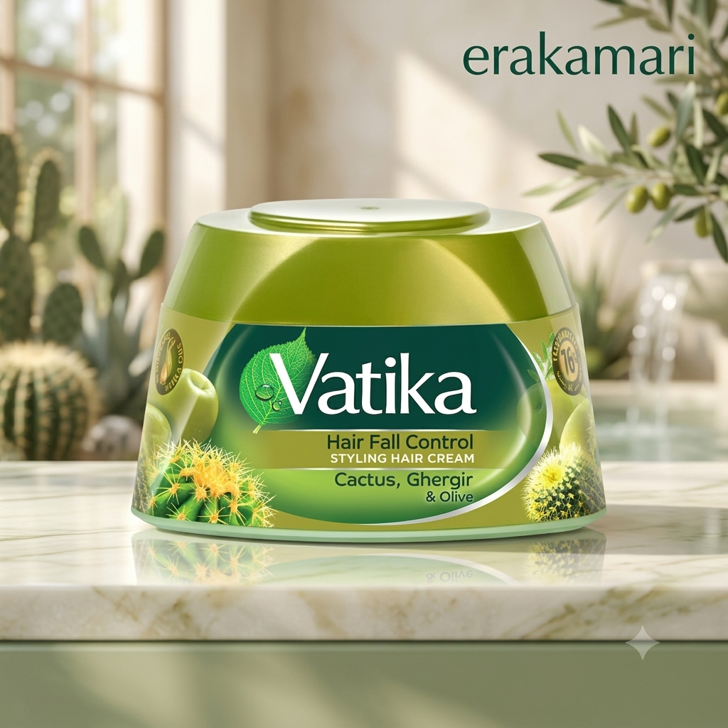 Dabur Vatika Naturals Hair Fall Control Styling Hair Cream. 140ml
