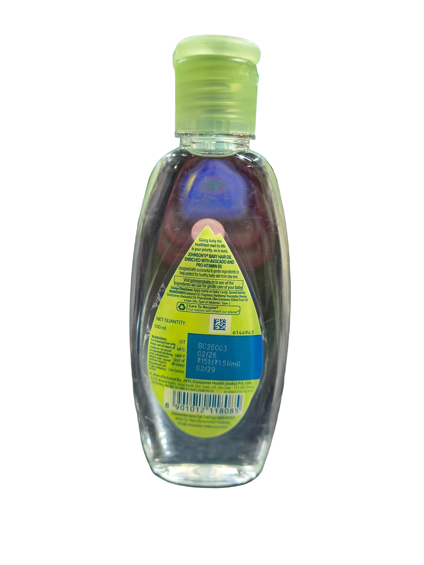 Johnson's Baby Hair Oil 100ML