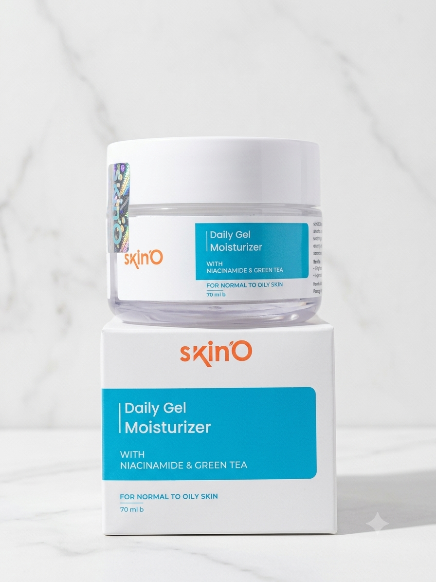SkinO Daily Gel Moisturizer with Niacinamide And Green Tea 70ML