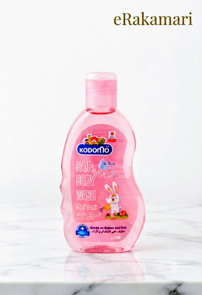Kodomo Hair&Body Wash 200ML Pink Hanabaki