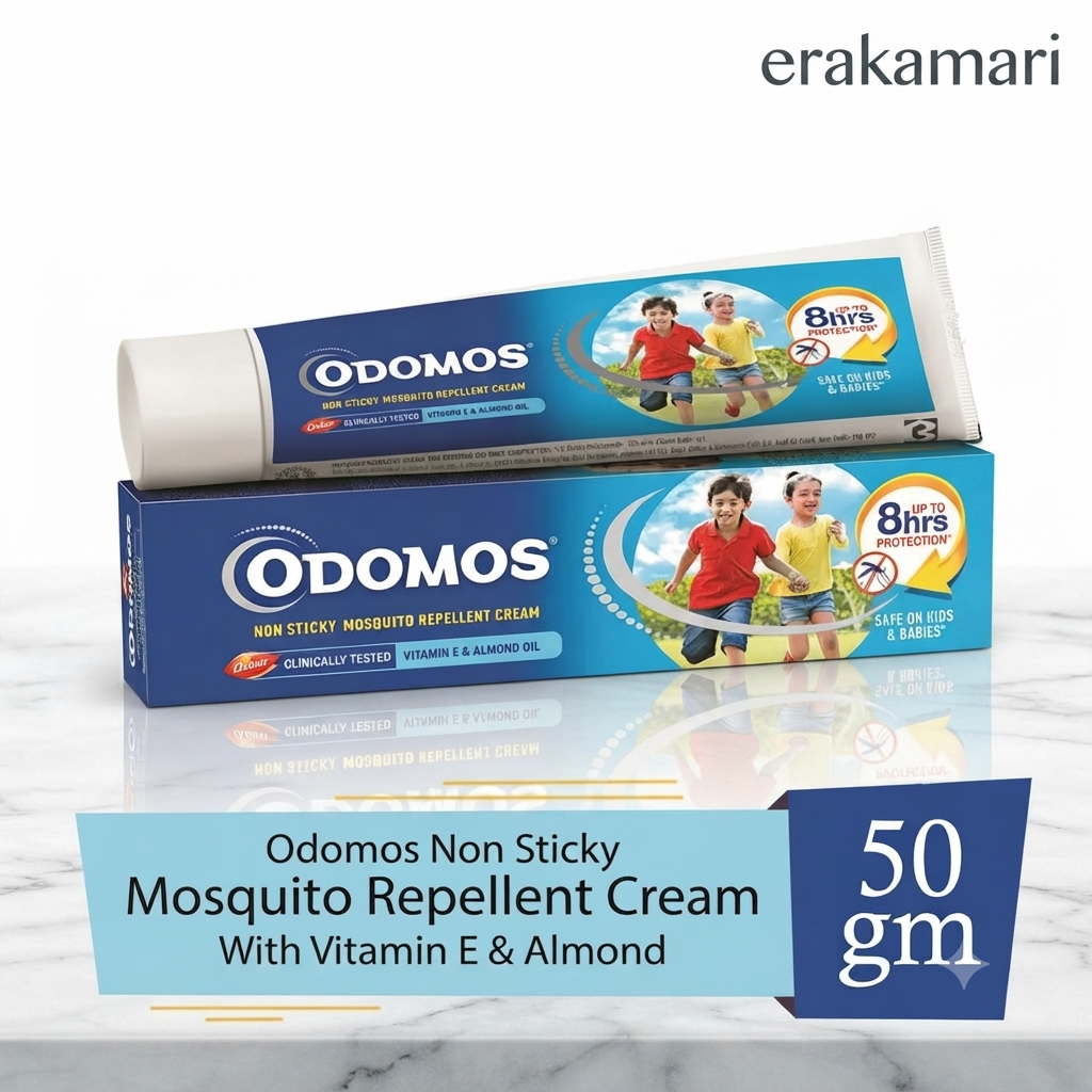 Odomos Non-Sticky Mosquito Repellent Cream 50g (India)