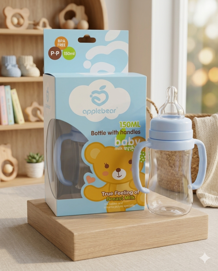 Applebear PP Handle Feeding Bottle -150ml AB-2