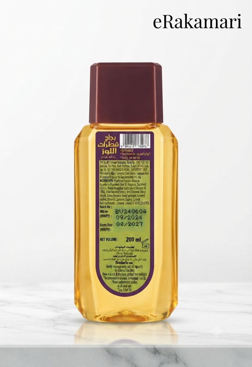 Bajaj Hair Oil 200ML (Almond Drops With 6xVitamine E) UAE