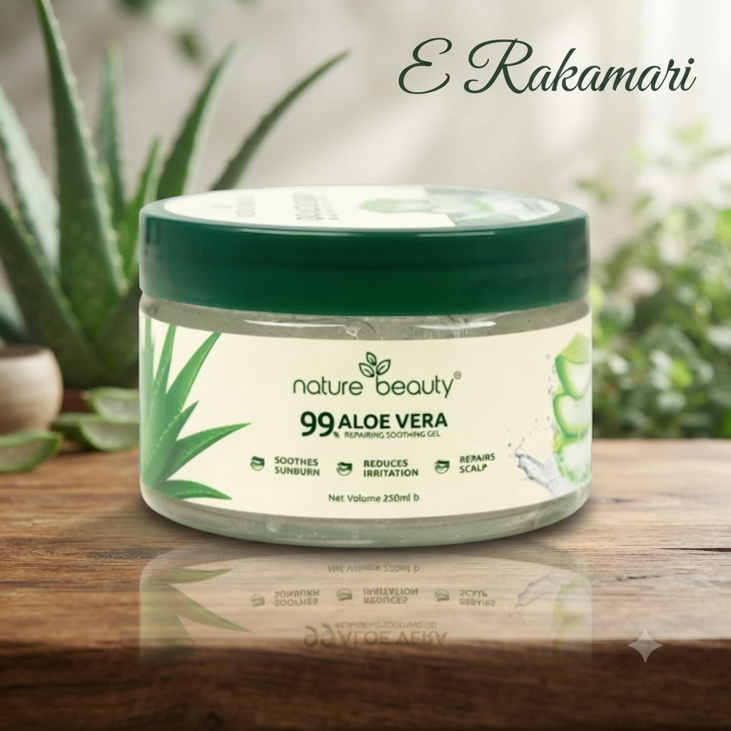 Nature Beauty 99% Aloe Vera Repairing Soothing Gel 250ml