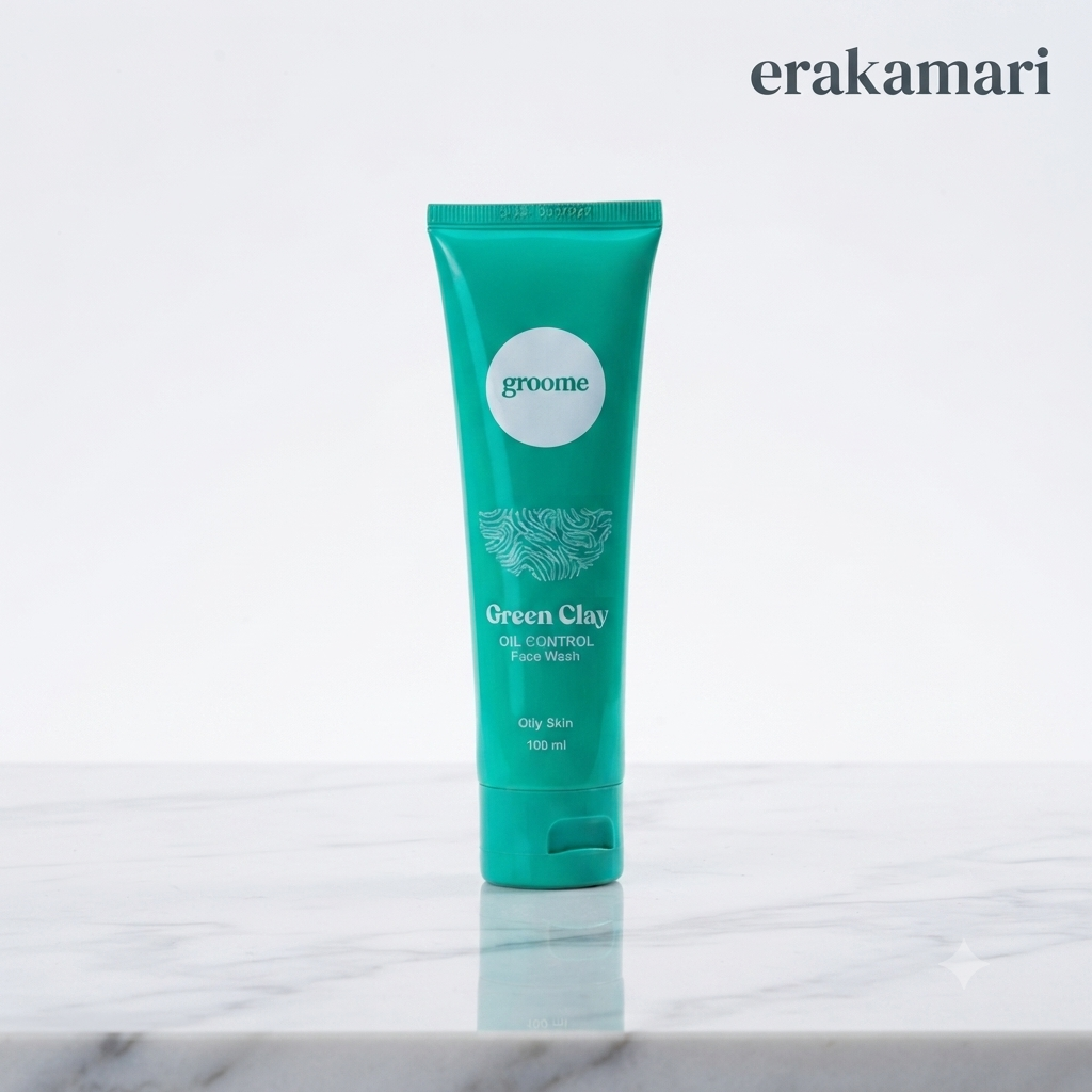 Groome Green Clay Oil Control Face Wash (100ml)