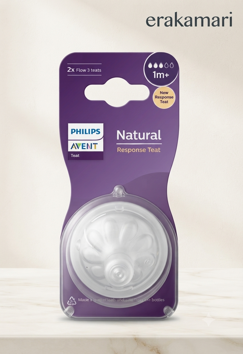 Philips Avent Natural Response Nipple Flow 3 1M+ Set Of 2
