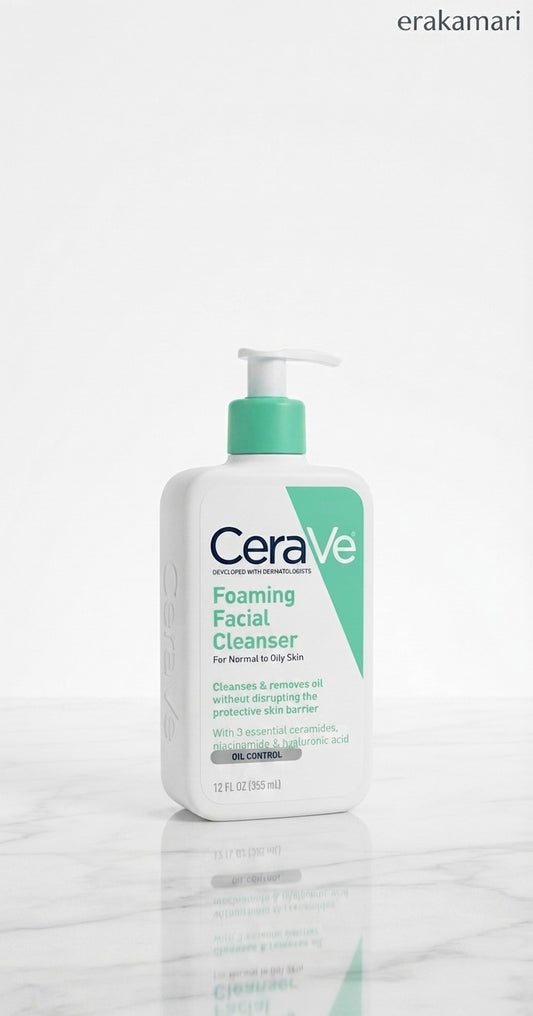 CeraVe Foaming Facial Cleanser, Daily Face Wash for Oily Skin 355ml