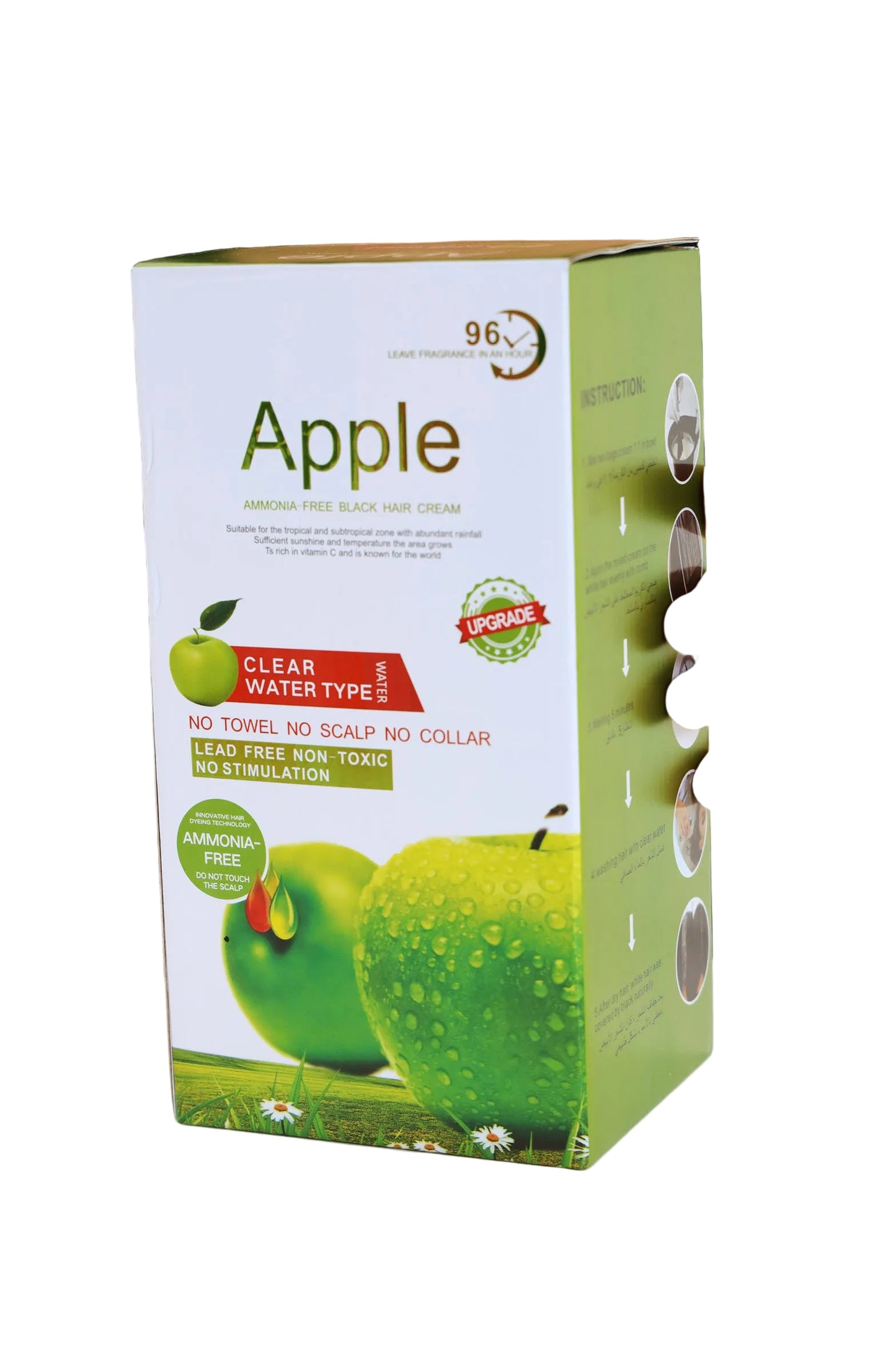 Apple Ammonia-Free Black Hair Colour Cream 1000gm