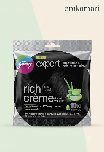 Godrej expert natural black 1.00 rich creme 20g+20g