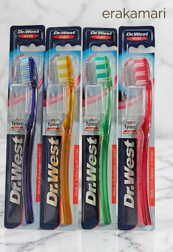 Dr West tooth Brush Hard 1p Made  in Oman