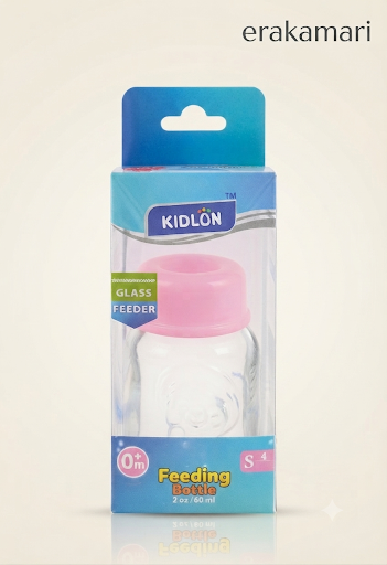 Kidlon Glass Feeding Bottle 60ml