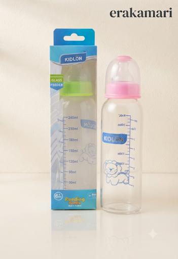 Kidlon Glass Feeding Bottle 240ml