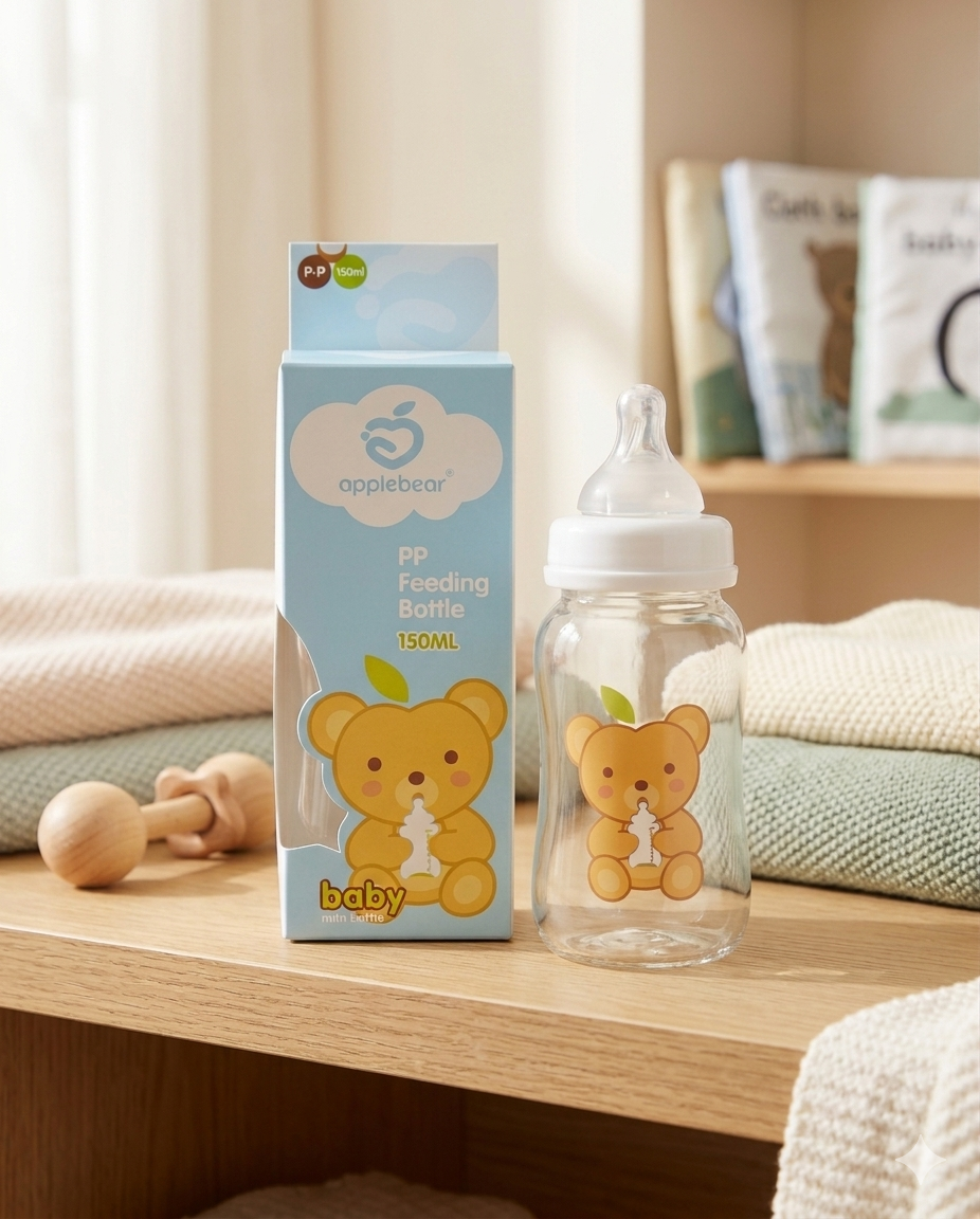 Apple Bear PP Feeding Bottle (150ml)