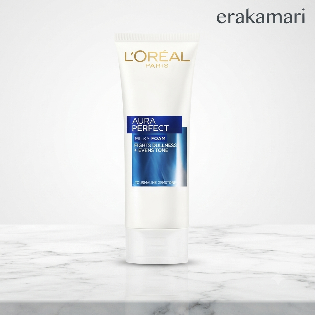 Loreal Paris Aura Perfect Milky Foam Fights Dullness and Evens Skin Tone Face Wash 100ml
