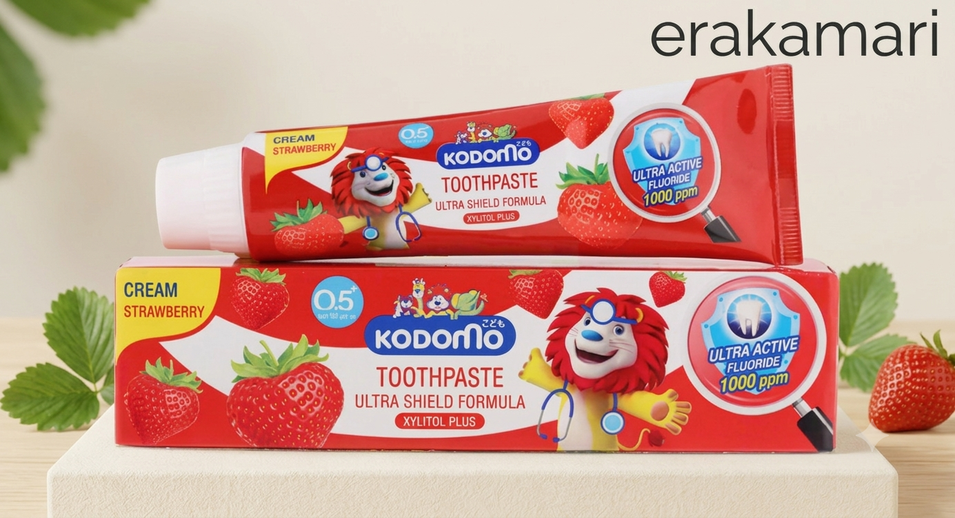 Kodomo Strawberry Cream Ultra Shield Formula toothpaste 65g