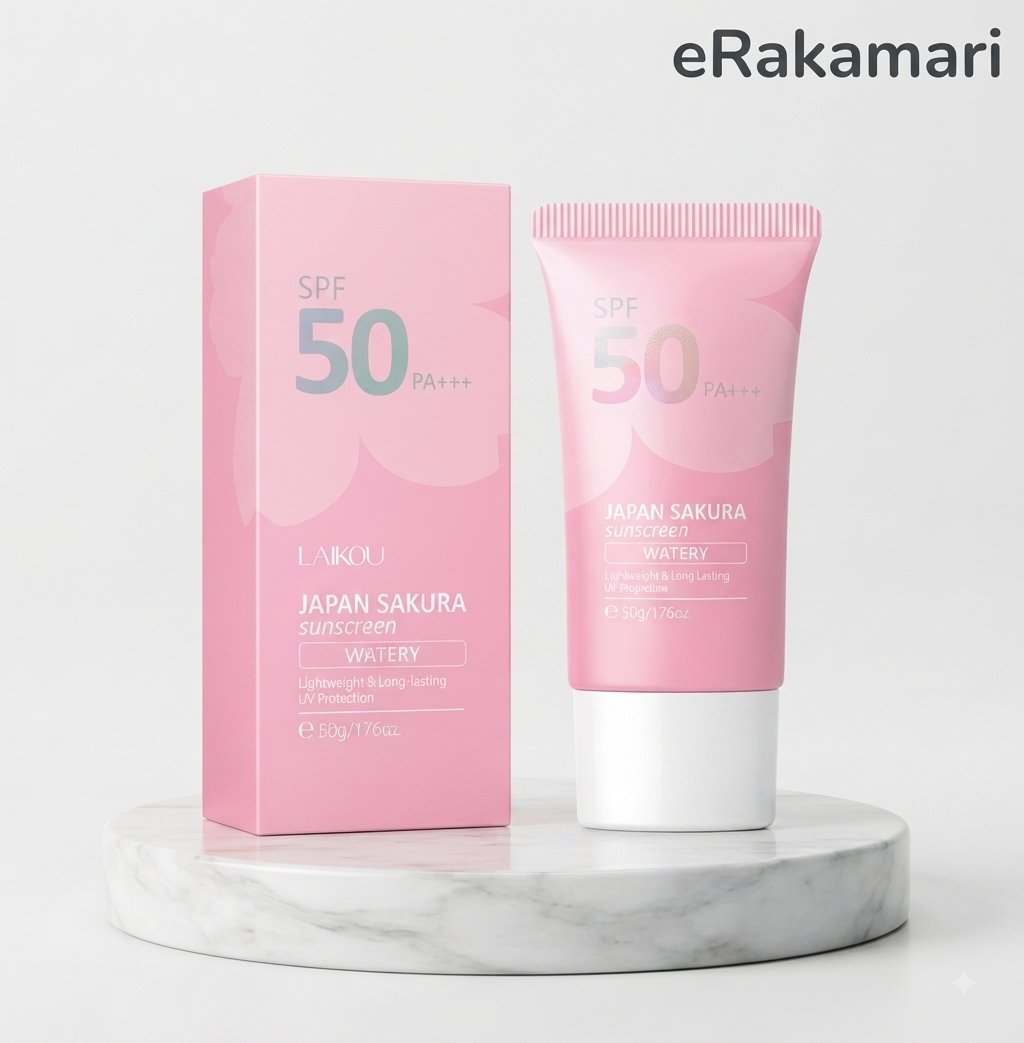 Laikou Japan Sakura Sunscreen Watery (SPF 50 PA+++, 50g)