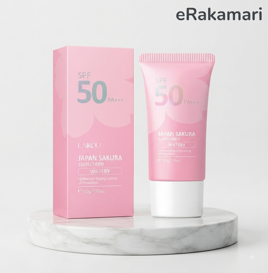 Laikou Japan Sakura Sunscreen Watery (SPF 50 PA+++, 50g)
