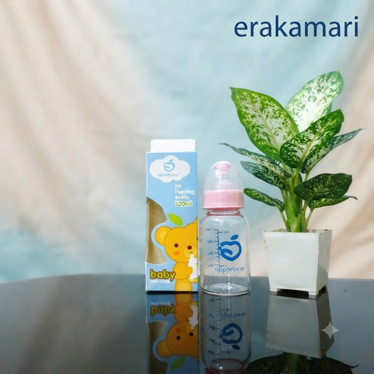 Applebear Glass Milk Feeding Bottle – 120 ml