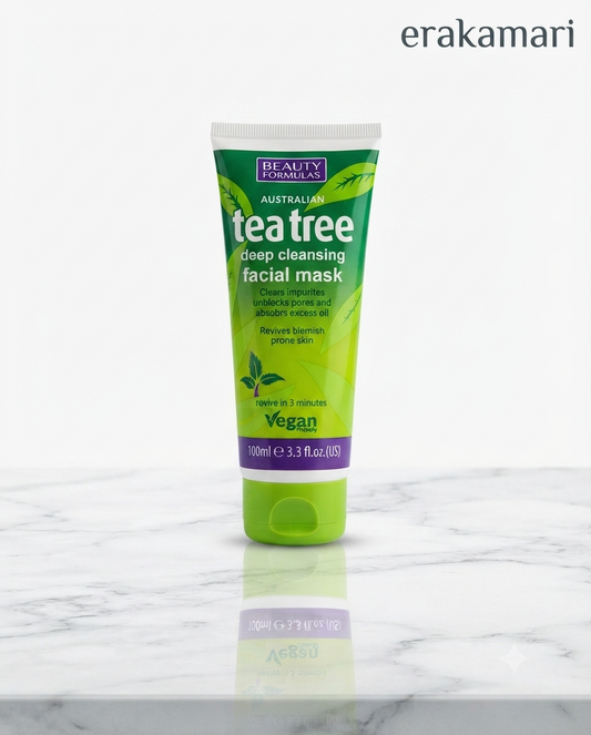 Beauty Formulas Australian Tea Tree Deep Cleansing Facial Mask in a 100ml (Uk)