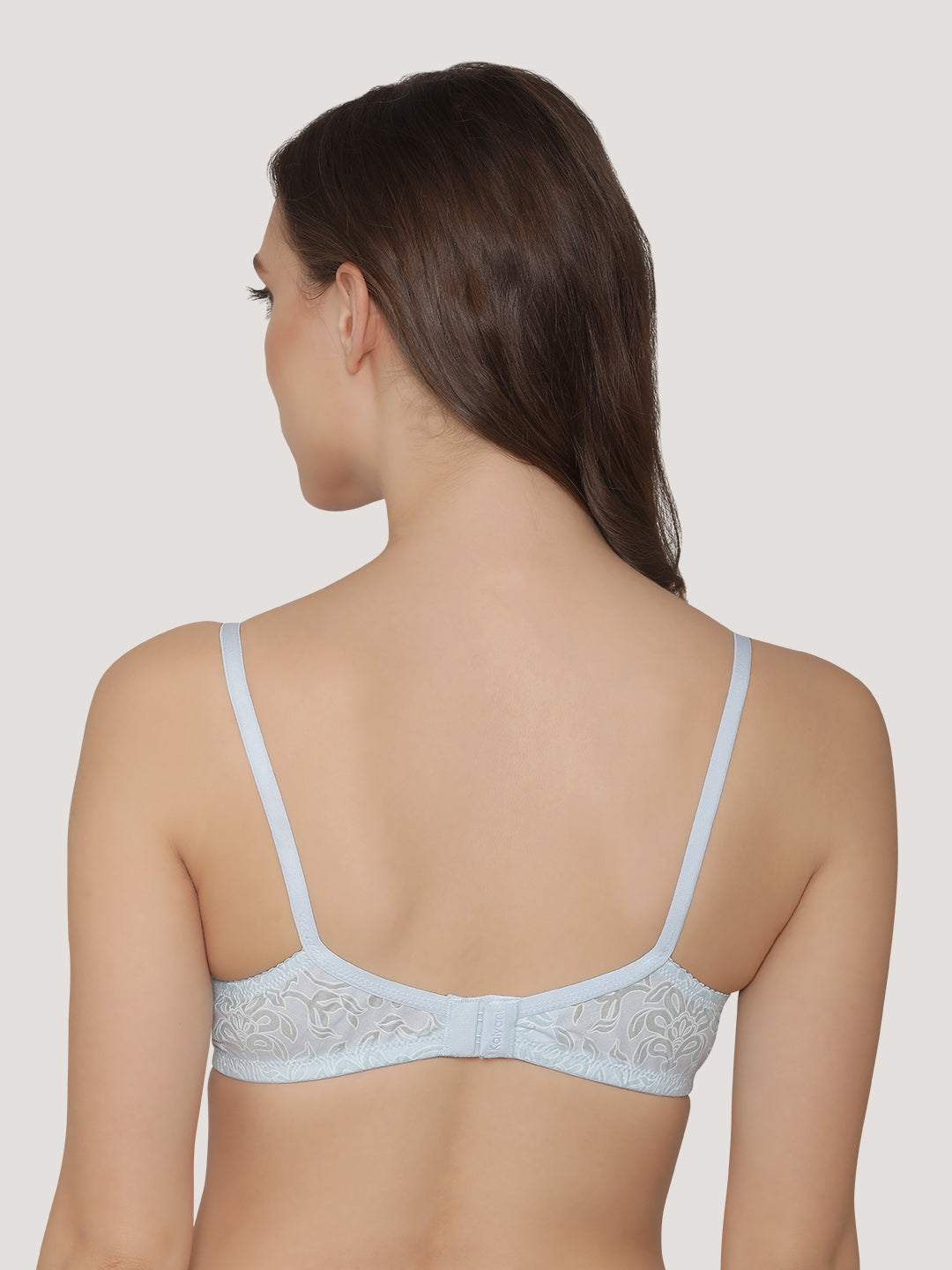 Kalyani Snow Waves Printed Cotton Everyday Bra(Made in India)