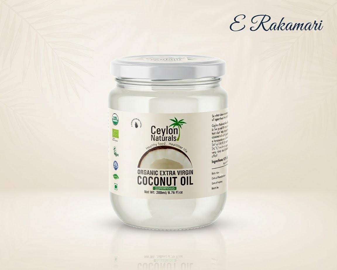 Ceylon Naturals Organic Extra Virgin Coconut Oil 200ml
