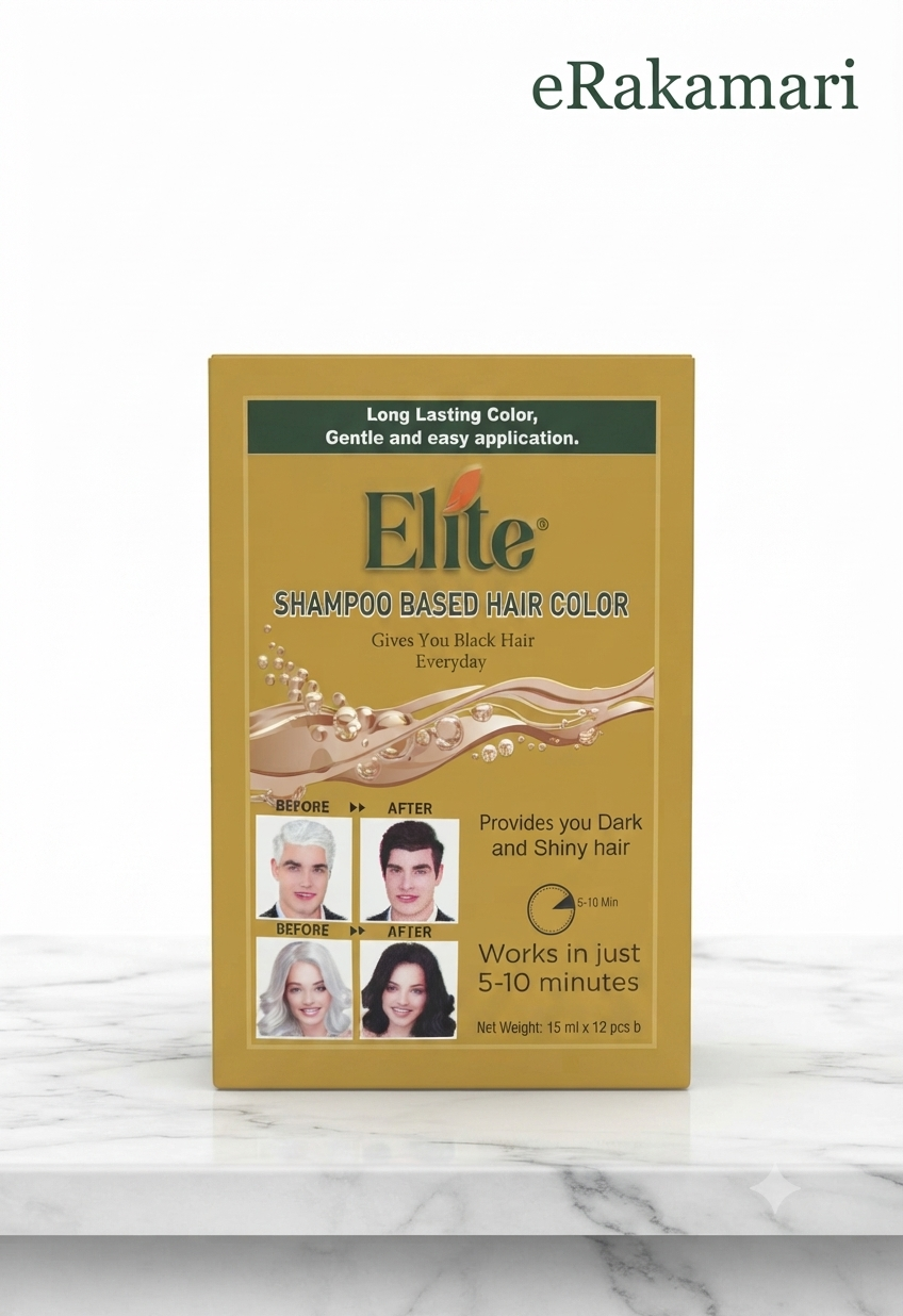 Elite  Shampoo 15ml Black Color