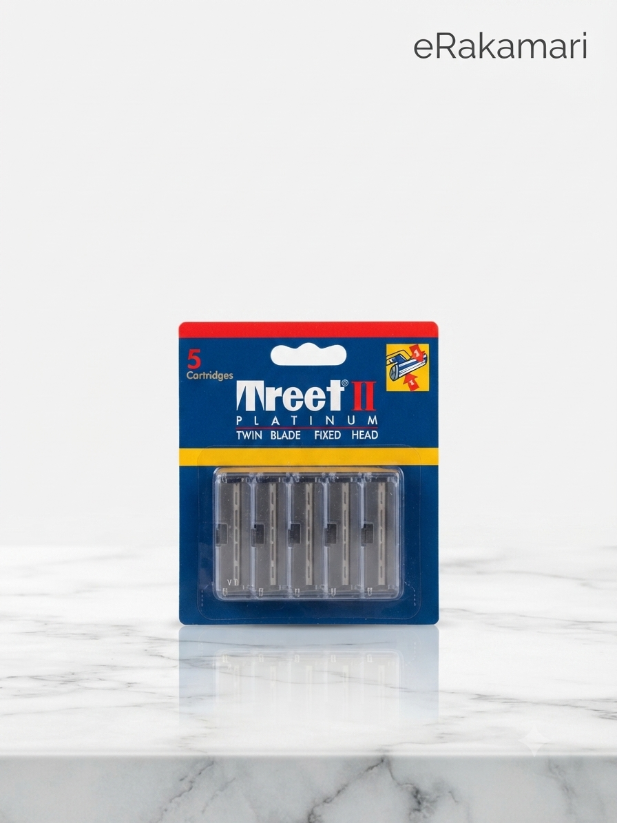 Treet II Platinum Twin Blade Fixed Head (Pack of 5 Cartridges)