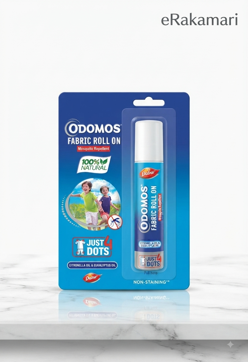 Odomos Fabriq Roll on mosquito Repellent 8ml
