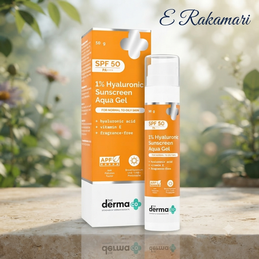 The Derma Co 1% Hyaluronic Sunscreen Aqua Gel 50g