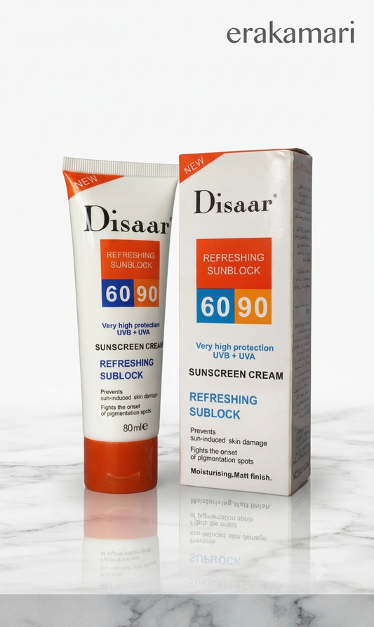 Disaar Refreshing Sunblock SPF 60/90 Sunscreen Cream 80ml