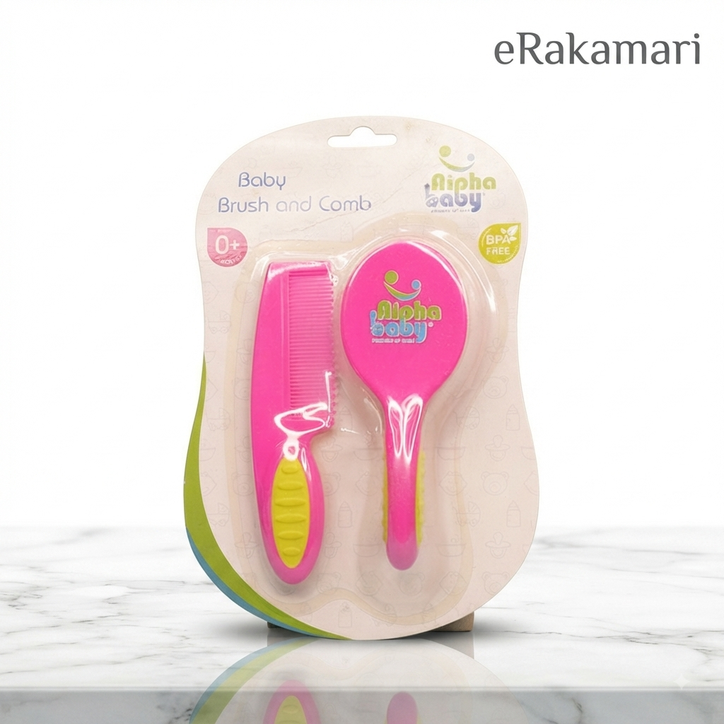 Alpha Baby Brush and Comb Set