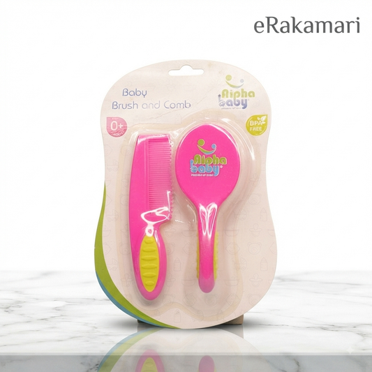 Alpha Baby Brush and Comb Set
