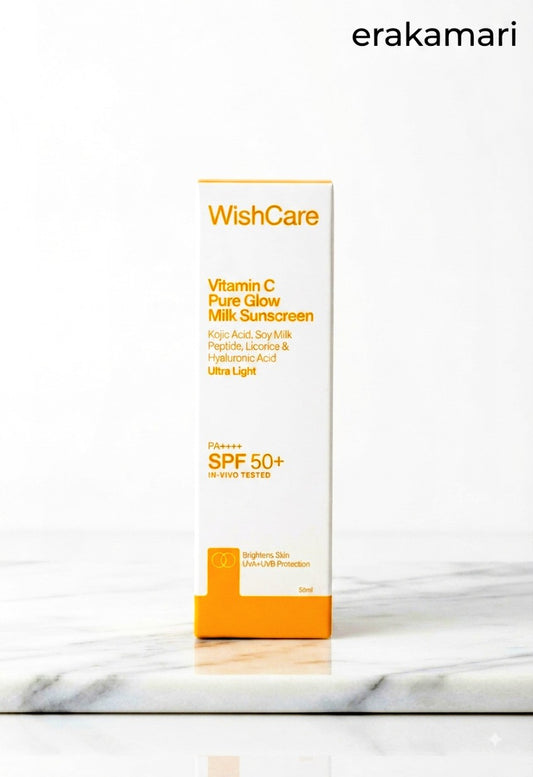 WishCare Vitamin C Pure Glow Milk Sunscreen 50ml