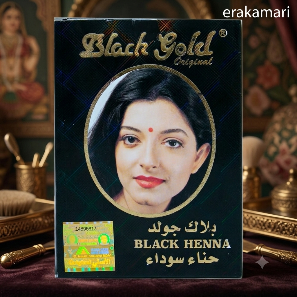 Black Gold Henna Hair Colour 10 Gram Pack of 6 Pouches