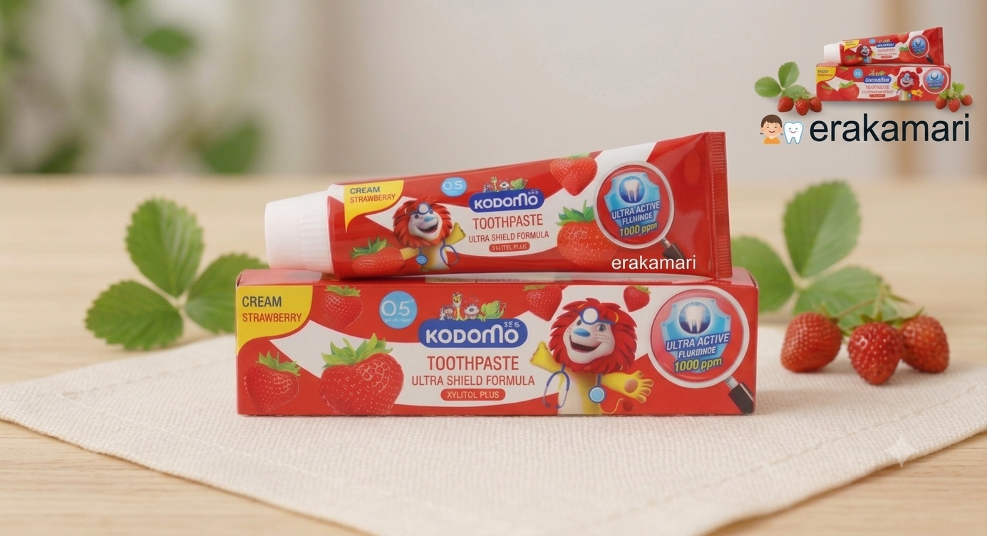 Kodomo Strawberry Cream Ultra Shield Formula Toothpaste 40 g