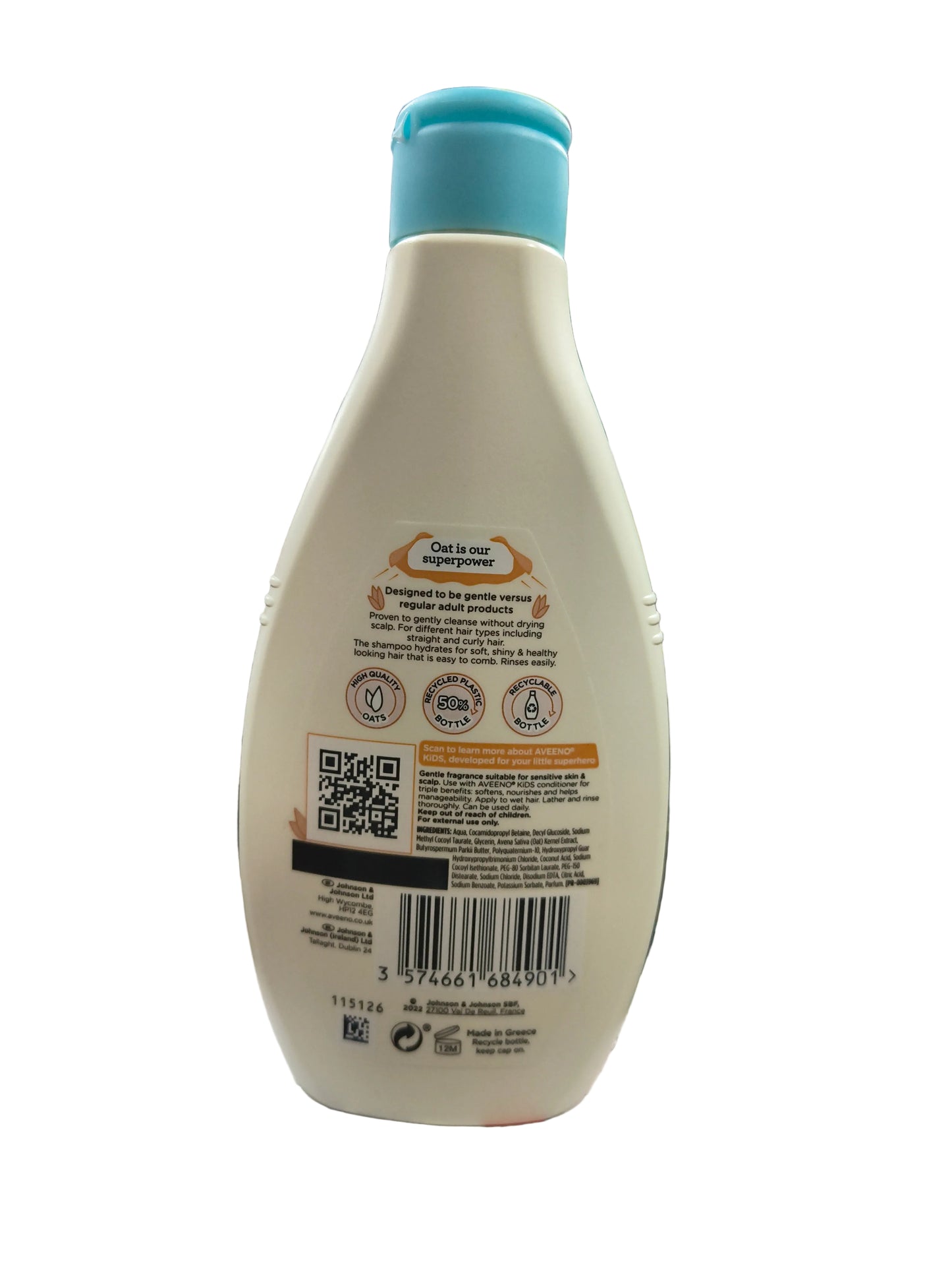 Aveeno Kids Shampoo For Sensitive Skin & Scalp 250ml