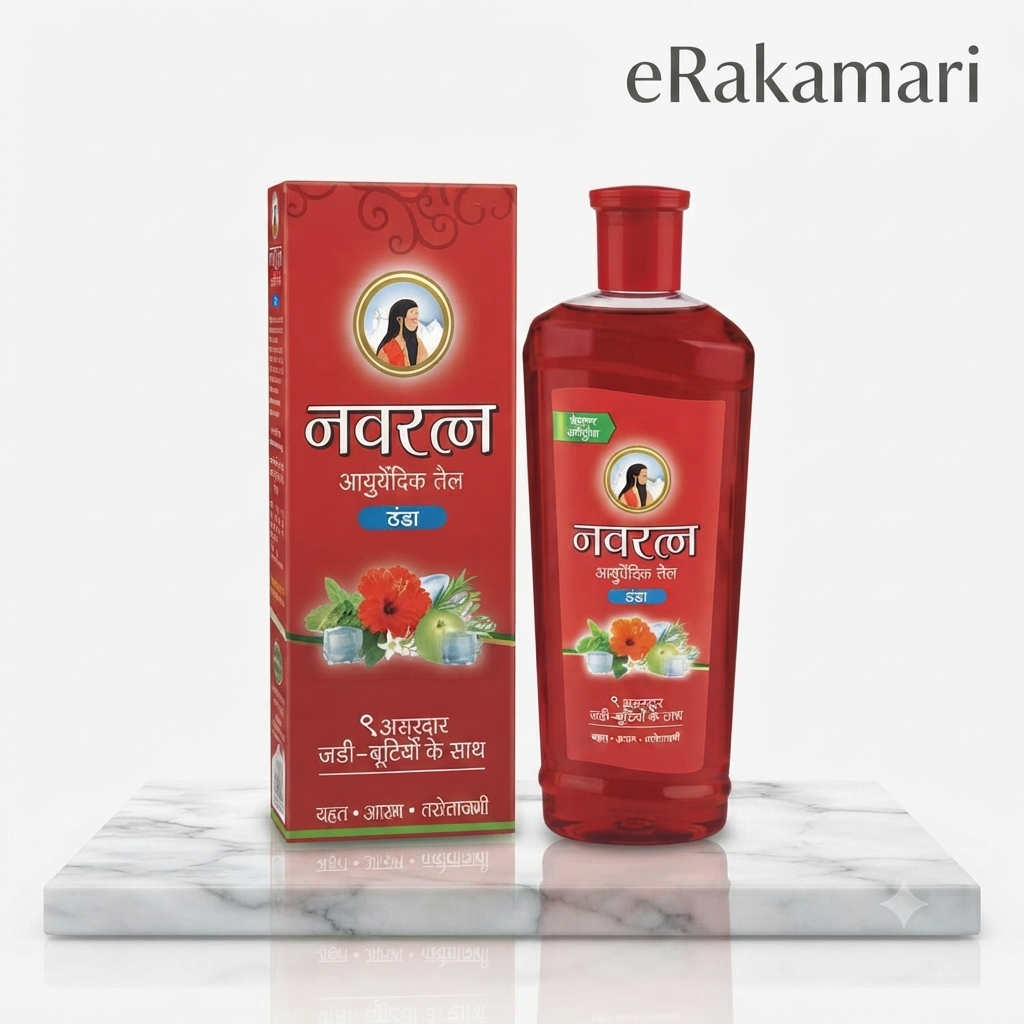 Navratna Ayurvedic Cool Hair Oil (300ml)