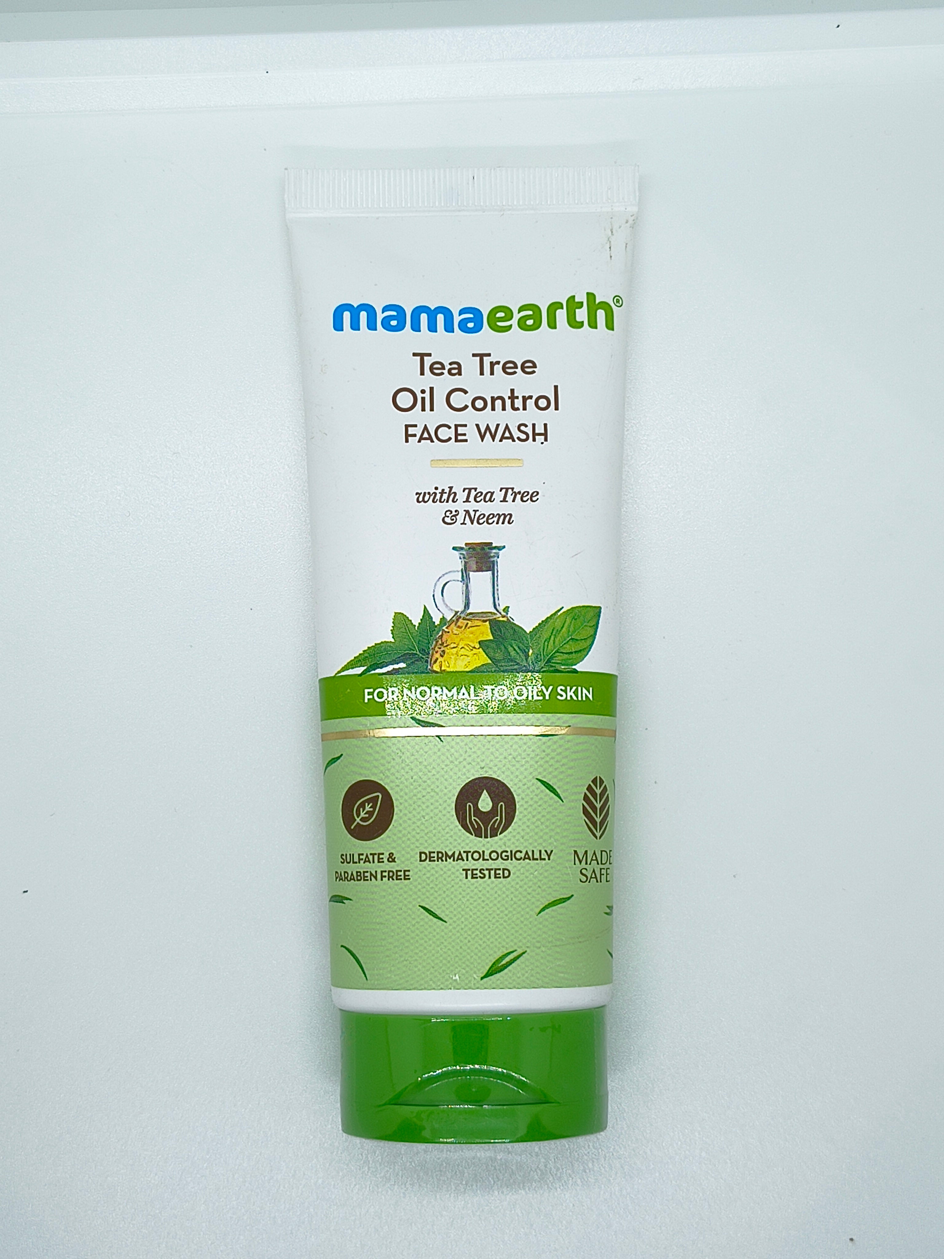 Mamaearth Tea Tree Oil Control Face Wash with Tea Tree & Neem for Normal to Oily Skin 100ml