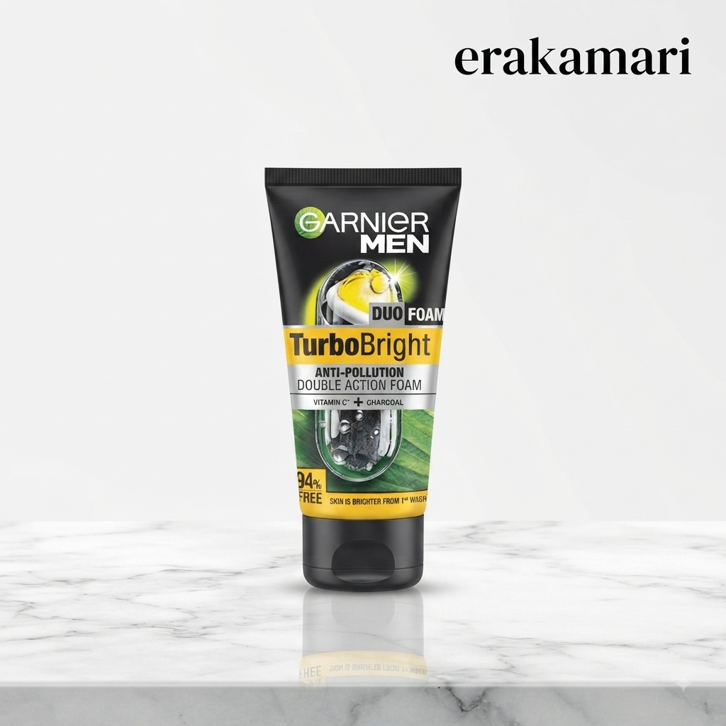 Garnier Men Turbo Bright Double Action Face Wash 50g