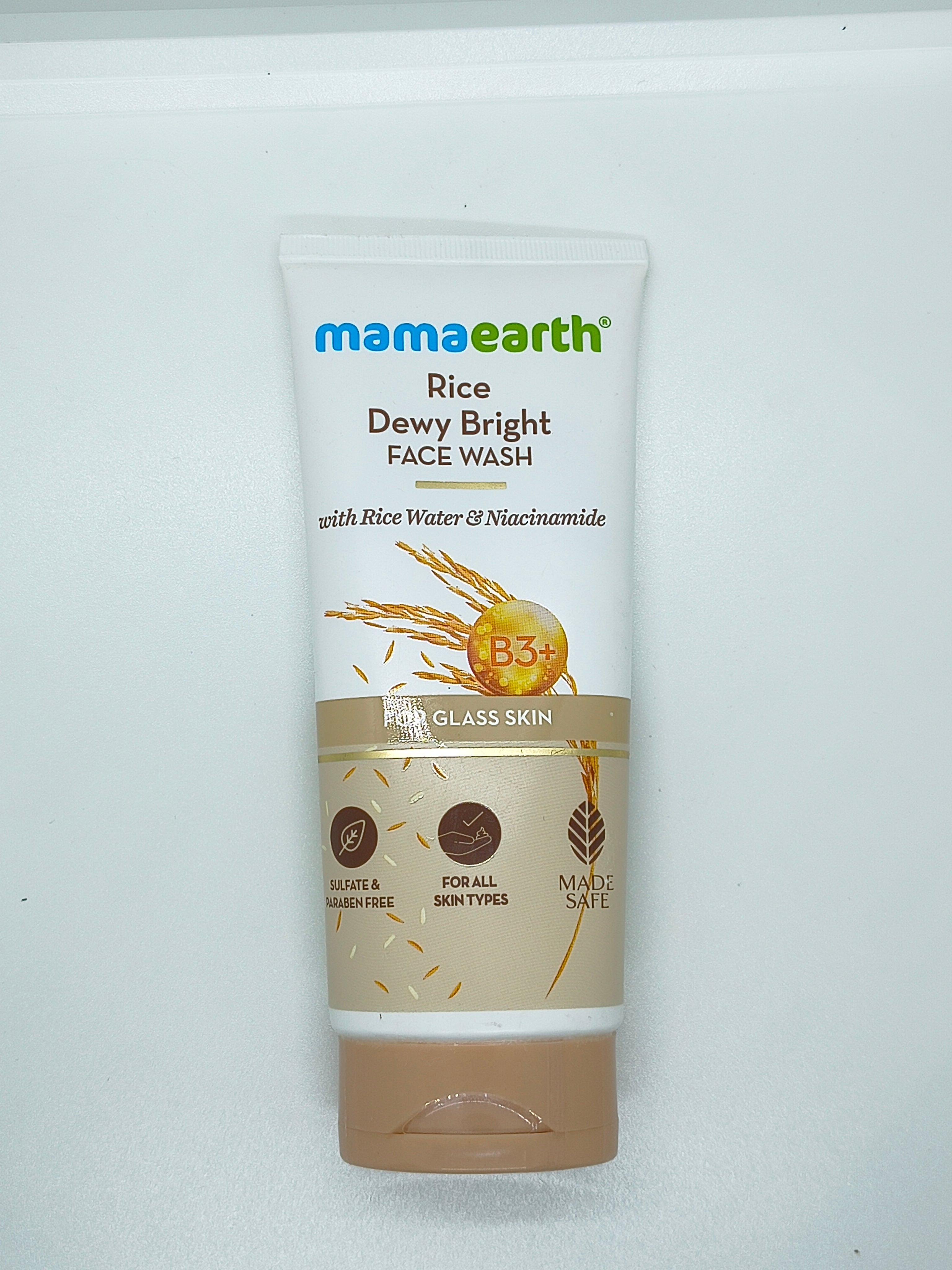 Mamaearth Rice Face Wash With Rice Water & Niacinamide for Glass Skin - 100 ml