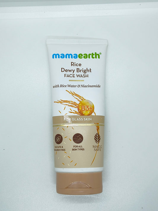 Mamaearth Rice Face Wash With Rice Water & Niacinamide for Glass Skin - 100 ml