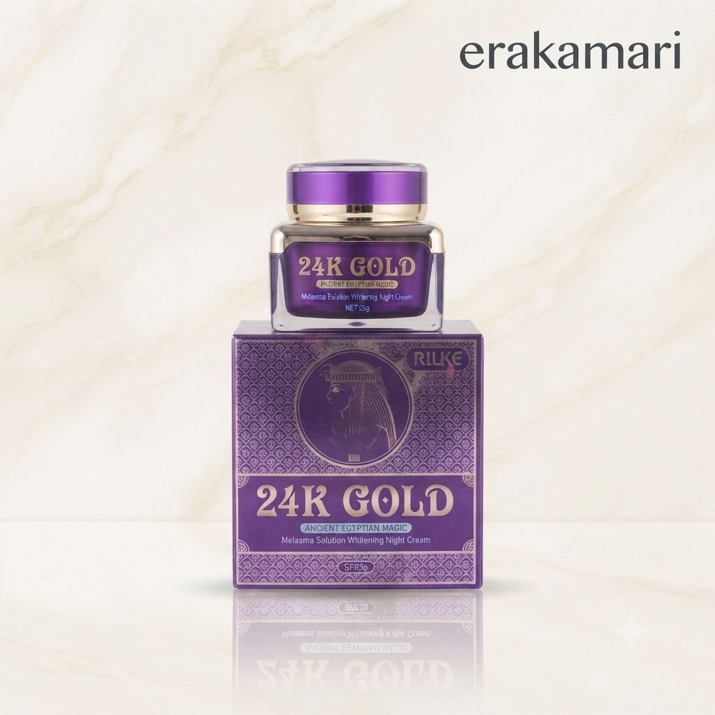 AILKE 24K Gold Ancient Egyptian Magic Melasma Solution Whitening Night Cream 25g