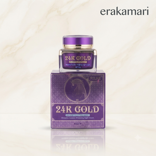 AILKE 24K Gold Ancient Egyptian Magic Melasma Solution Whitening Night Cream 25g