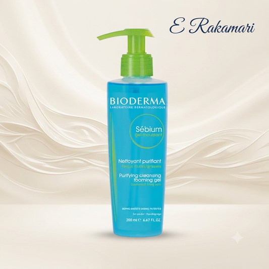 Bioderma Gel Face Wash Sebium Gel Moussant Purifying Cleansing Foaming - 200ml
